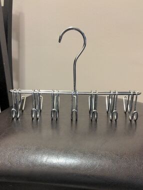 Mainstays 14-hook silver over-the-door tie & belt rack Scarf Accessories Hanger